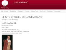 Tablet Screenshot of luismariano.com